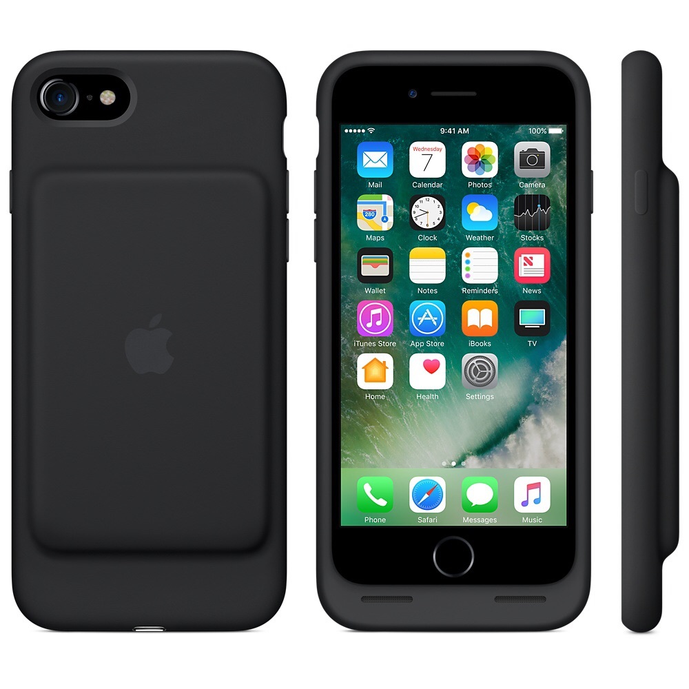 iPhone 6/6s smart battery case, in charcoal gray